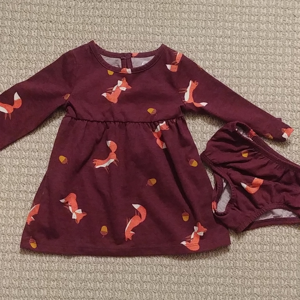Squirrel dress and bloomers